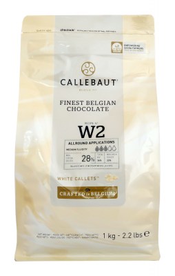 Bílá belgická čokoláda Callebaut 1 kg