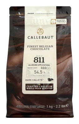 Hořká belgická čokoláda Callebaut 1 kg