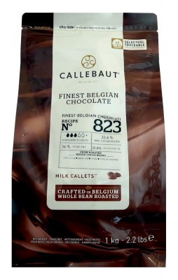 Mléčná belgická čokoláda Callebaut 1 kg